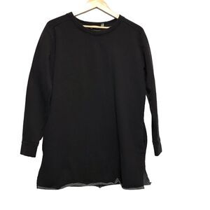Athleta Women’s Black Tunic Sweater Size‎ Med Pockets